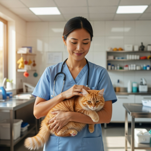 Dr. Sarah Kim, veterinary partner and cat care specialist